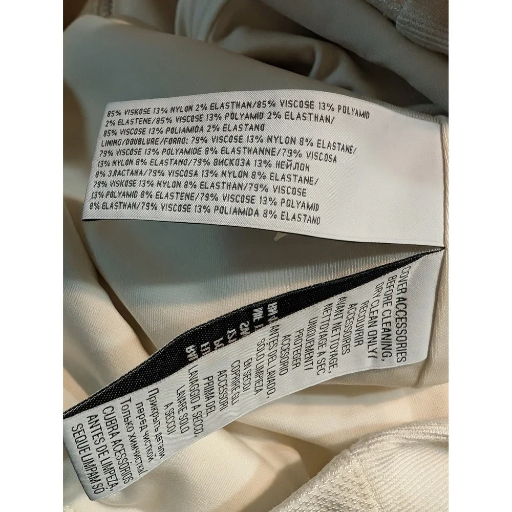 Ralph Lauren Black Label Cream Moto Jacket Womens Medium Full Zip READ‎